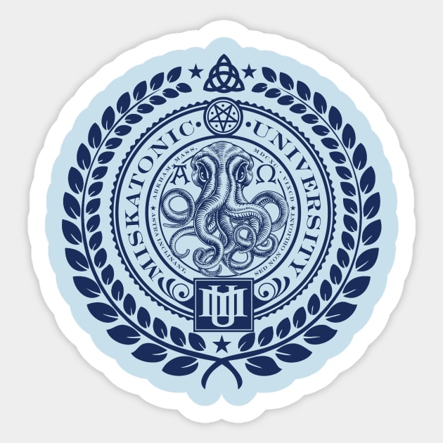 Miskatonic University Sticker by MindsparkCreative